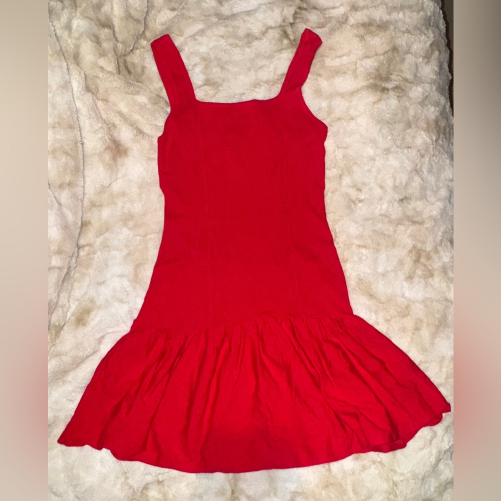 Lulu's Vibrant Red Kids Dress